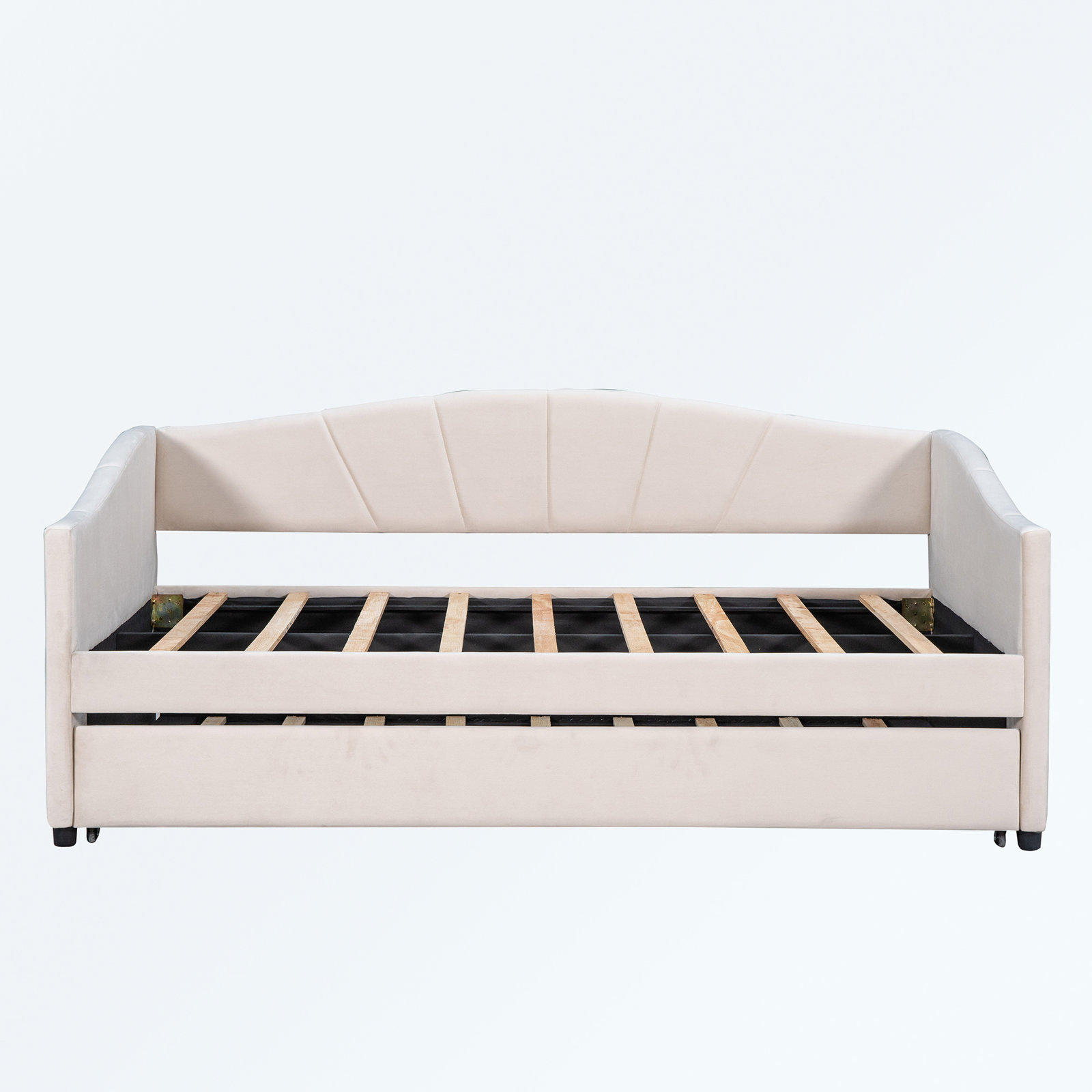 Everly Quinn Propus Upholstered Daybed with Trundle